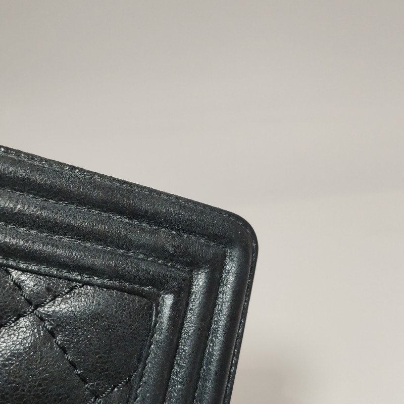 Chanel Leboy經典款超大號磨砂皮菱格絎縫方形雙C鎖扣單肩包-16