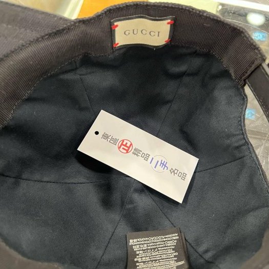 東區正精品㊣Gucci 200035 黑色緹花布拼綠紅綠帽子棒球帽 S號 RZ6155-3
