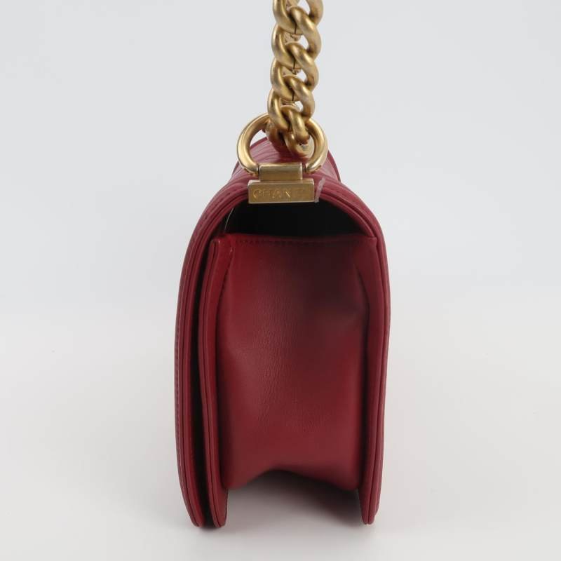 Chanel Leboy季節限定款中號牛皮菱格絎縫方形雙C鎖扣斜挎包單肩包-2