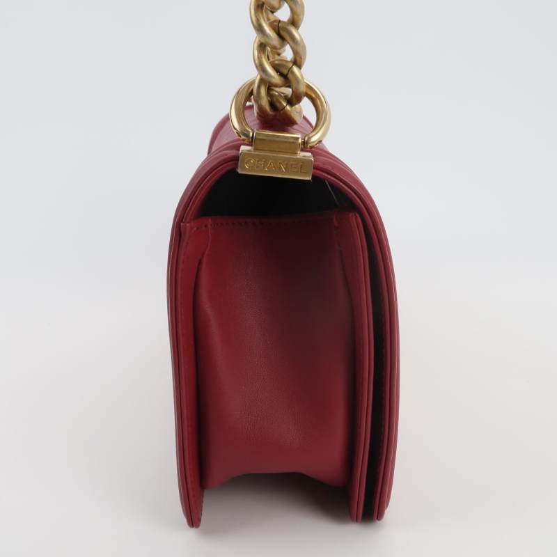 Chanel Leboy季節限定款中號牛皮菱格絎縫方形雙C鎖扣斜挎包單肩包-3