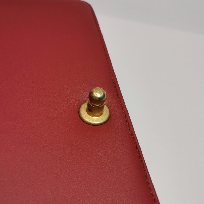 Chanel Leboy季節限定款中號牛皮菱格絎縫方形雙C鎖扣斜挎包單肩包-11