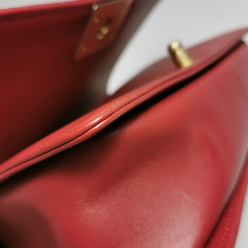 Chanel Leboy季節限定款中號牛皮菱格絎縫方形雙C鎖扣斜挎包單肩包-15