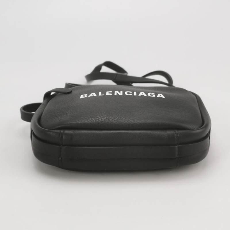 Balenciaga Everyday牛皮純色Balenciaga品牌標識斜挎包-5