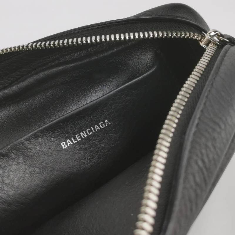 Balenciaga Everyday牛皮純色Balenciaga品牌標識斜挎包-7