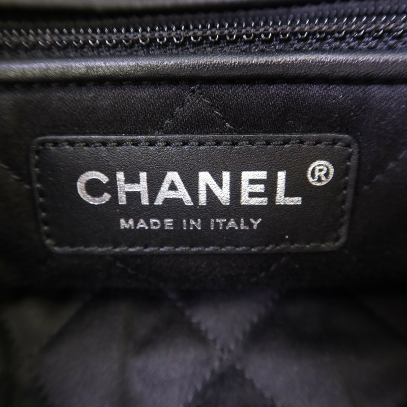 CHANEL 牛皮皮革Chanel 22銀扣鏈帶背包-7