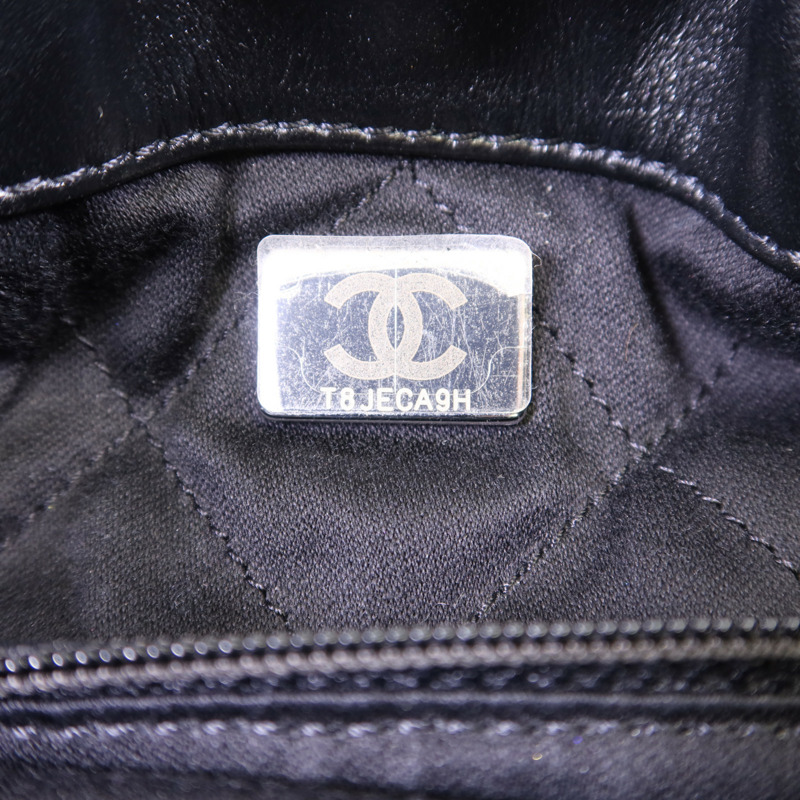 CHANEL 牛皮皮革Chanel 22銀扣鏈帶背包-8