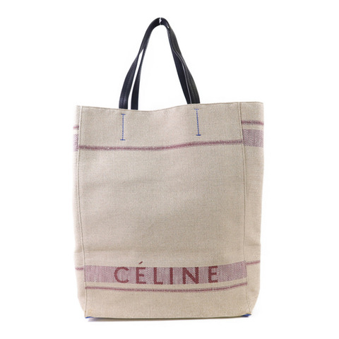 CELINE 帆布Tote Bag金扣手挽袋