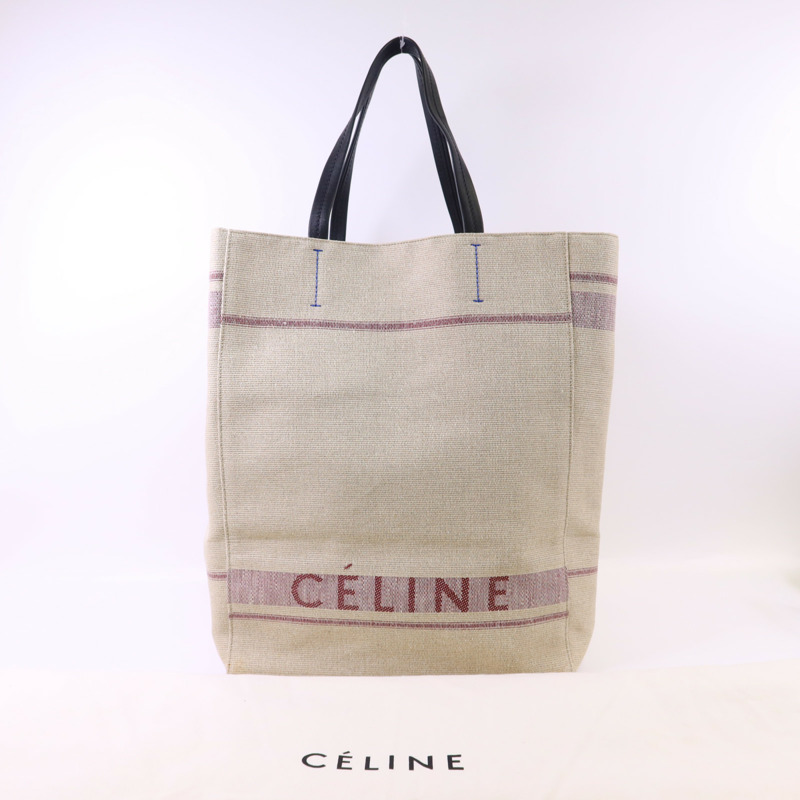 CELINE 帆布Tote Bag金扣手挽袋-17