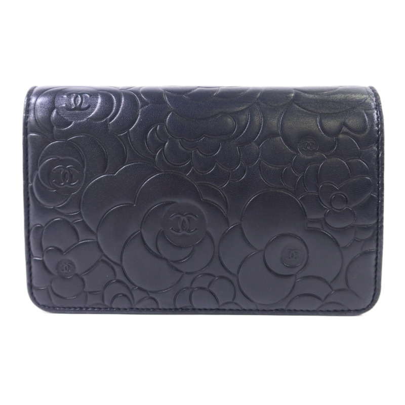 CHANEL 羊皮皮革Wallet On Chain銀扣鏈帶肩背袋-1