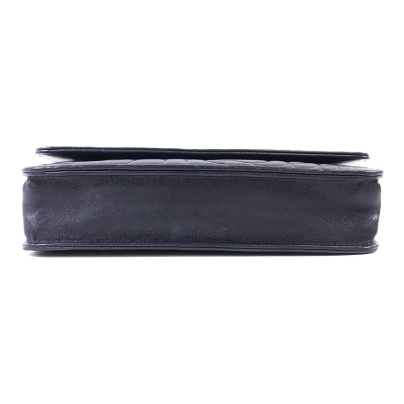 CHANEL 羊皮皮革Wallet On Chain銀扣鏈帶肩背袋-3