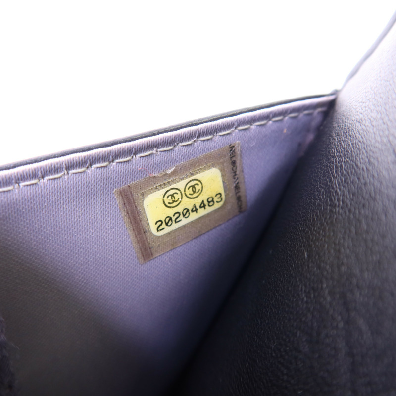 CHANEL 羊皮皮革Wallet On Chain銀扣鏈帶肩背袋-8