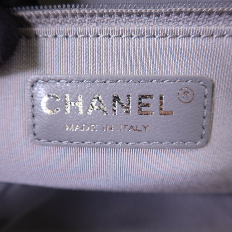 CHANEL 牛皮皮革Executive Cerf Tote Bag銀扣手挽肩背兩用袋-7