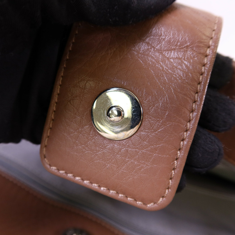 CHANEL 牛皮皮革Executive Cerf Tote Bag銀扣手挽肩背兩用袋-9