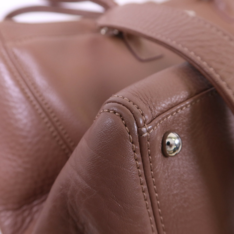 CHANEL 牛皮皮革Executive Cerf Tote Bag銀扣手挽肩背兩用袋-14