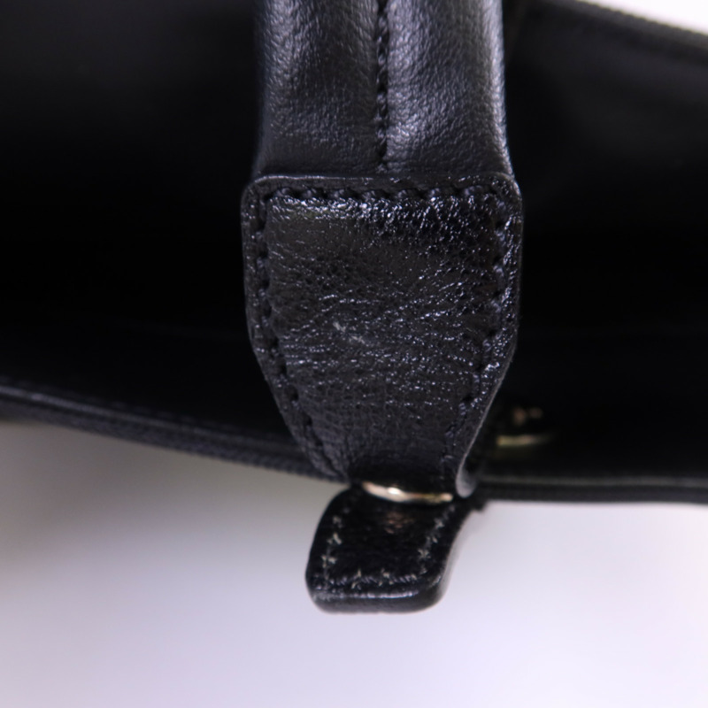 CHANEL 塗層帆布/尼龍Paris Biarritz Tote Bag銀扣手挽袋-15