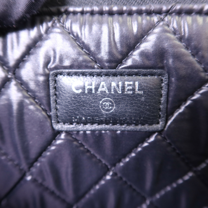 CHANEL 羊皮皮革Pouch銀扣手拿包-5