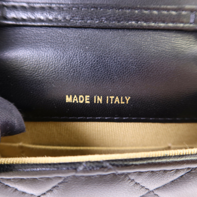 CHANEL 羊皮皮革Phone Bag With Gold Ball金扣鏈帶肩背袋-7