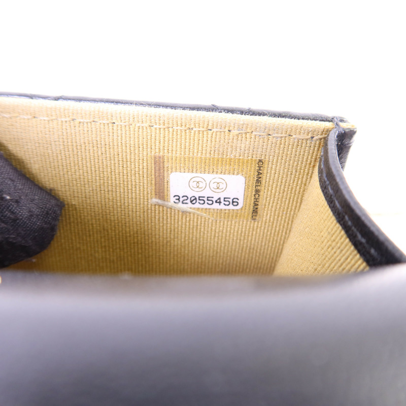 CHANEL 羊皮皮革Phone Bag With Gold Ball金扣鏈帶肩背袋-8