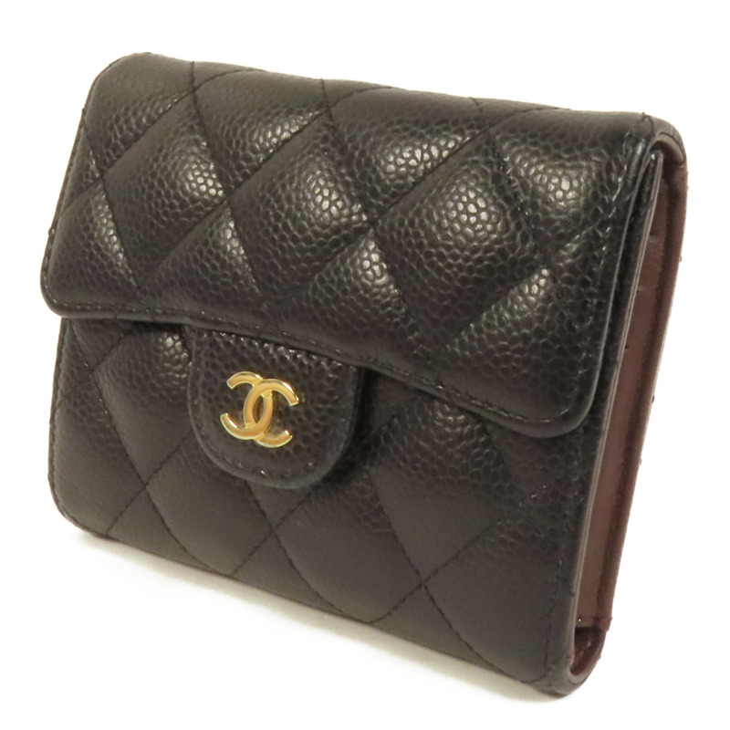 CHANEL 牛皮皮革Wallet金扣銀包-2