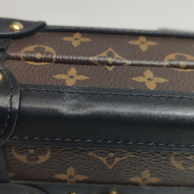 Louis Vuitton(LV)Petite Malle小盒子小號牛皮山本寬齋歌舞伎印花S-lock鎖扣斜挎包單肩包-14