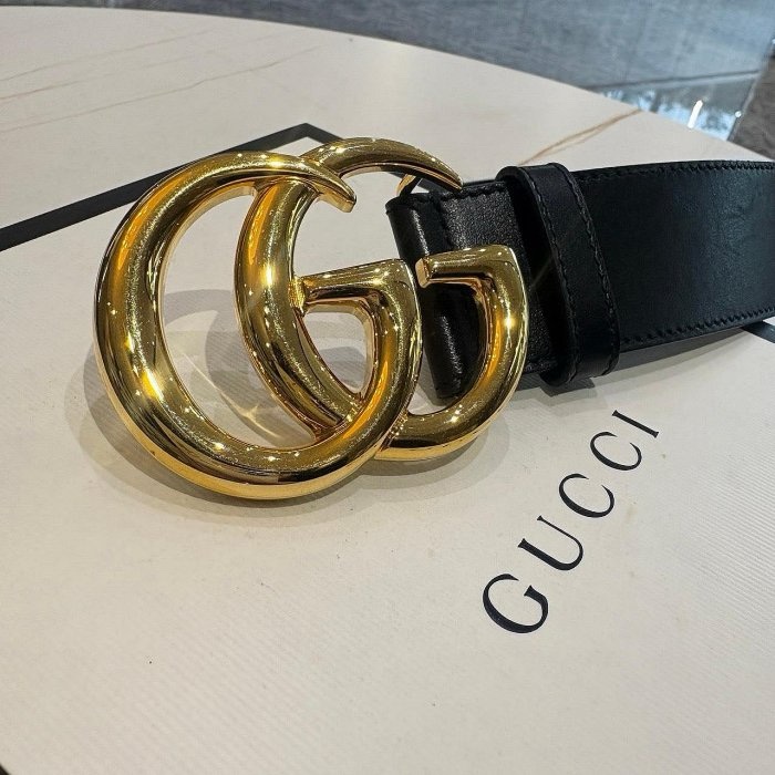 *SHIHNA名牌精品* GUCCI GG Marmont男生寬版腰帶 (80CM)-1