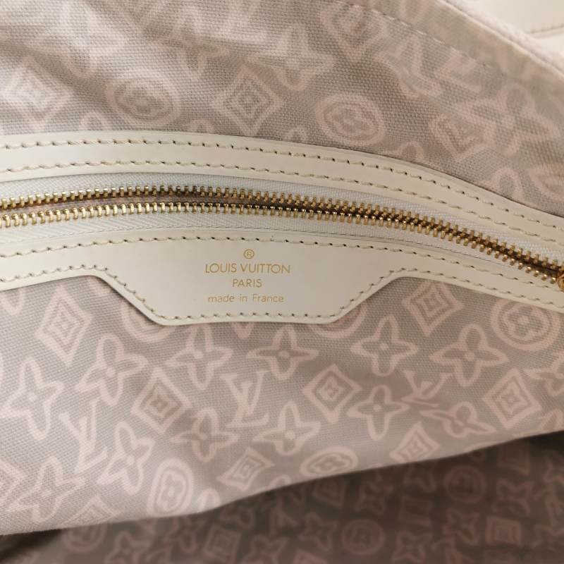 Louis Vuitton(LV)Tahitienne牛皮帆布字母Logo托特包單肩包-7