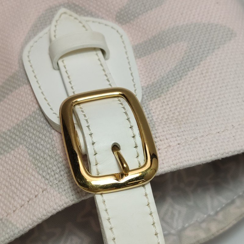 Louis Vuitton(LV)Tahitienne牛皮帆布字母Logo托特包單肩包-14