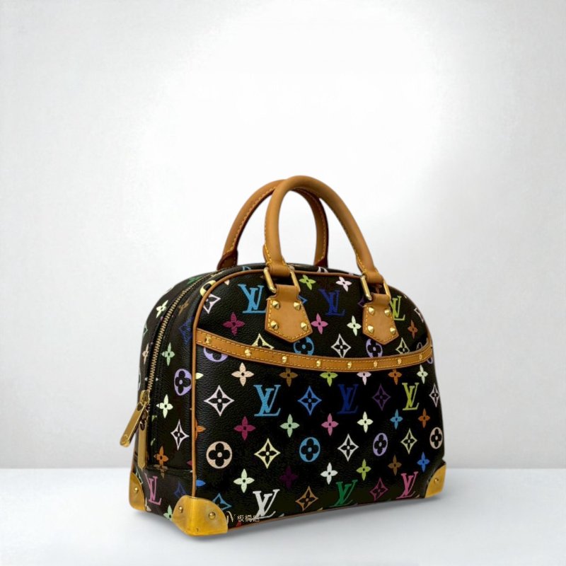 LV包包 黑彩金鉚釘前口袋手提小珍包M92662-2