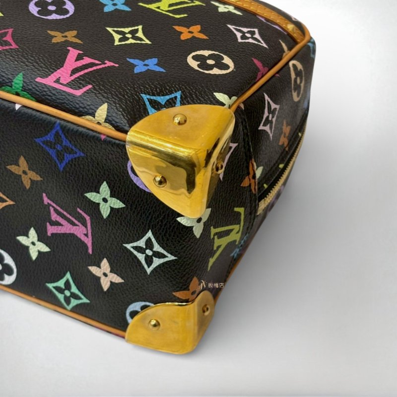 LV包包 黑彩金鉚釘前口袋手提小珍包M92662-6