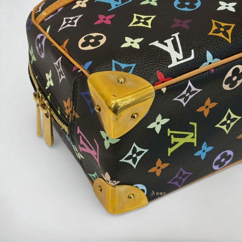 LV包包 黑彩金鉚釘前口袋手提小珍包M92662-7