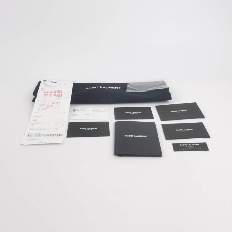 Saint Laurent Kate凱特包中號牛皮純色鱷魚紋流蘇YSL標誌單肩包-8