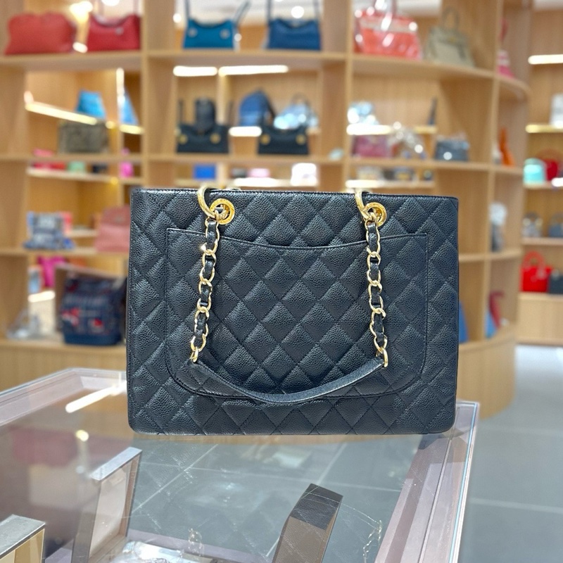 Chanel香奈儿gst荔枝纹牛皮-1