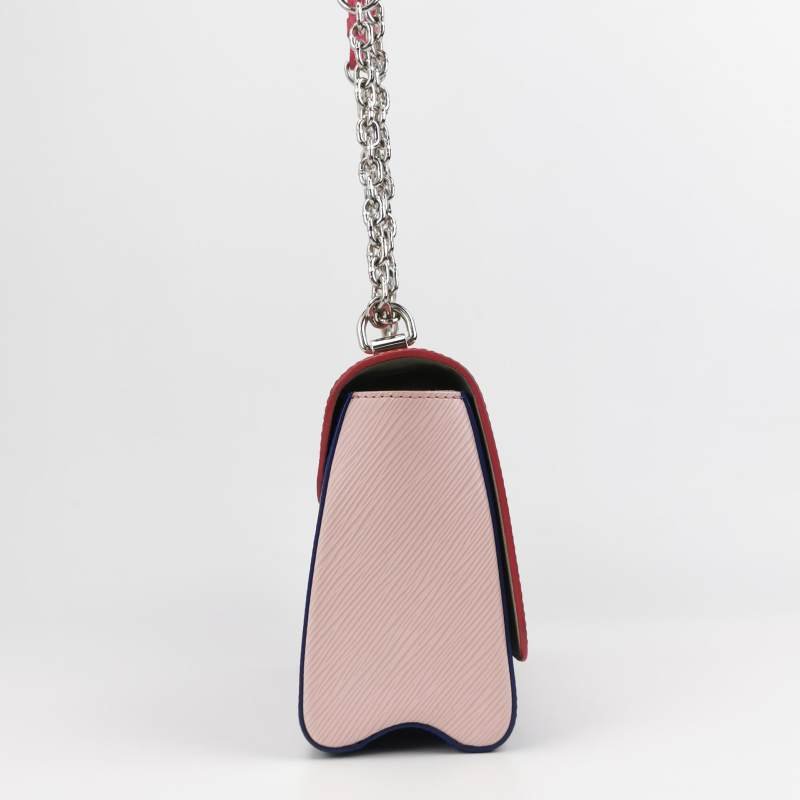 Louis Vuitton(LV)Twist中號牛皮拼色LV旋轉鎖扣單肩包-3