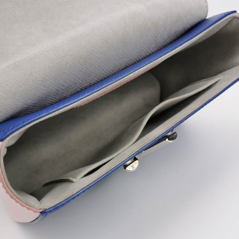 Louis Vuitton(LV)Twist中號牛皮拼色LV旋轉鎖扣單肩包-6