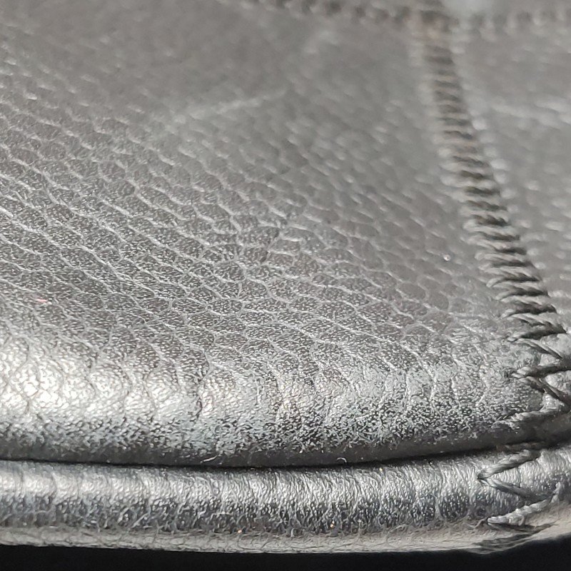 Chanel Chocolate Bar冰格牛皮純色雙Clogo冰格  紋中古手提包-11