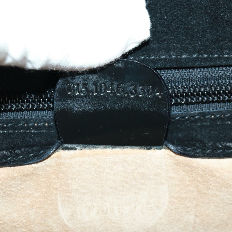 【日本直送】GUCCI 竹節手提包 琺瑯 兩用 黑色 金色 015 1046 3304 Auth bs32052-11