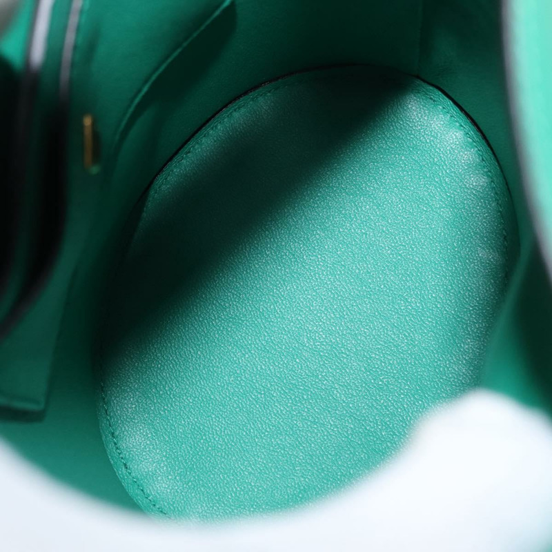 【日本直送】Salvatore Ferragamo Gancini trifolio 手提包 皮革 綠金 正品 am10228V-10