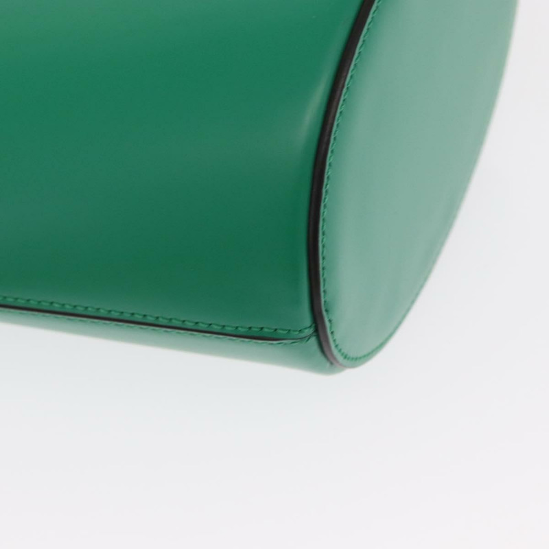 【日本直送】Salvatore Ferragamo Gancini trifolio 手提包 皮革 綠金 正品 am10228V-14