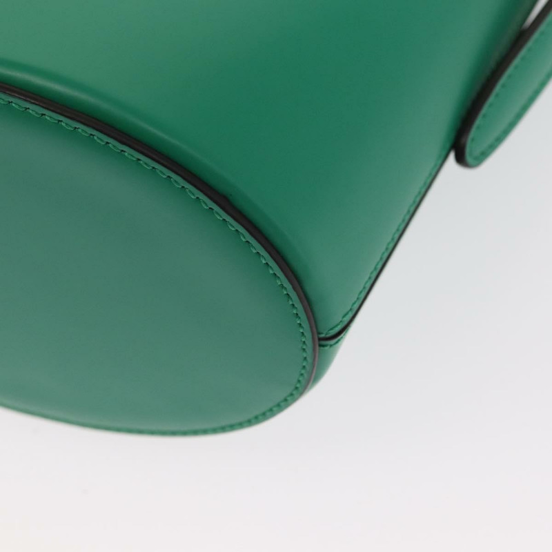 【日本直送】Salvatore Ferragamo Gancini trifolio 手提包 皮革 綠金 正品 am10228V-15