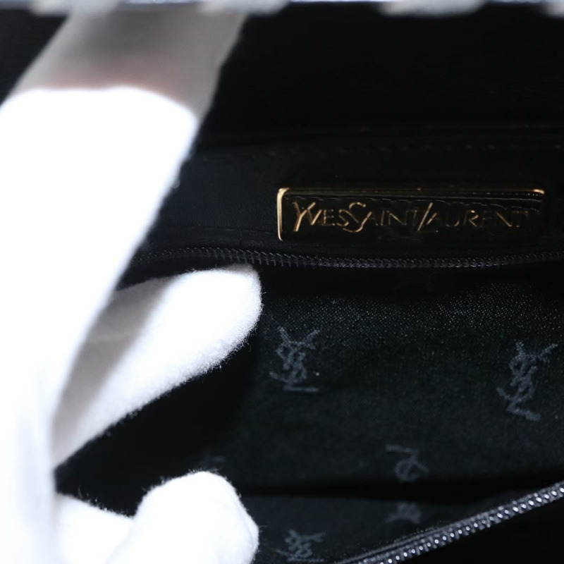【日本直送】SAINT LAURENT 手提包 皮革 黑色 金色 正品 am10352V-11