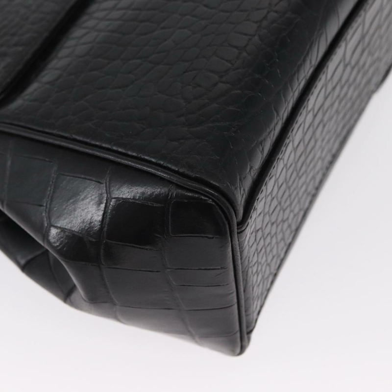 【日本直送】SAINT LAURENT 手提包 皮革 黑色 金色 正品 am10352V-14