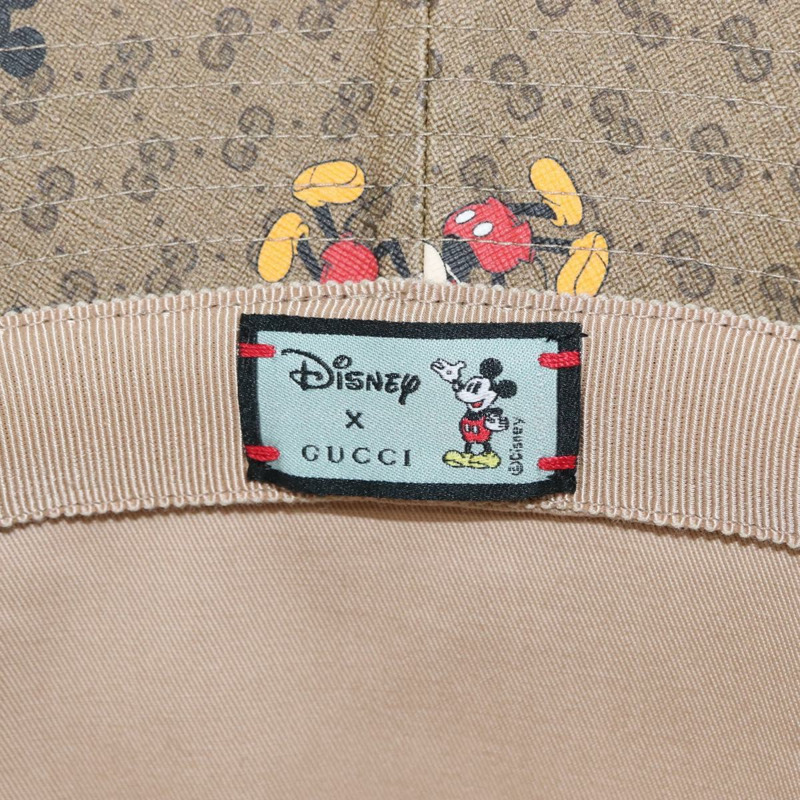 【日本直送】GUCCI Micro GG Supreme Disney 帽子 PVC材質 M碼 米色 602978 正品 am10313AM-13