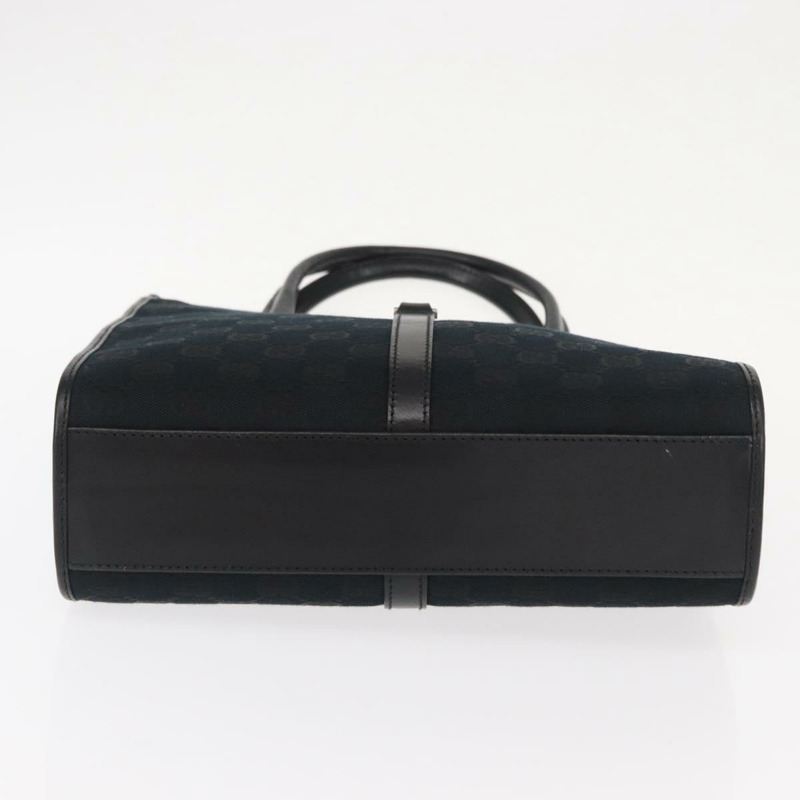 【日本直送】GUCCI GG帆布Jackie手提包 皮革 黑色 銀色 002 1065 正品 am10167V-4