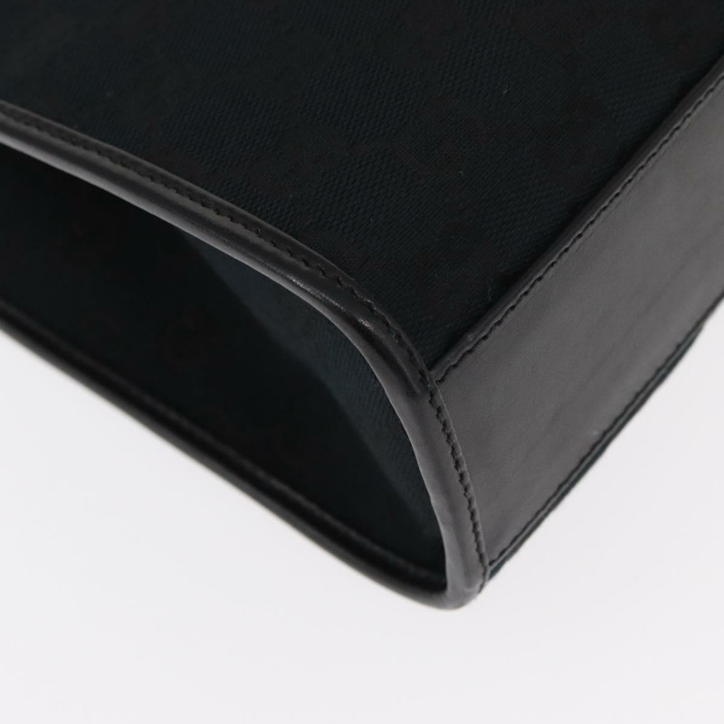 【日本直送】GUCCI GG帆布Jackie手提包 皮革 黑色 銀色 002 1065 正品 am10167V-15