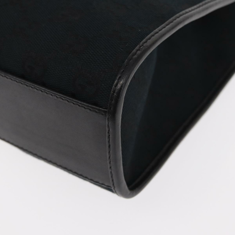 【日本直送】GUCCI GG帆布Jackie手提包 皮革 黑色 銀色 002 1065 正品 am10167V-16