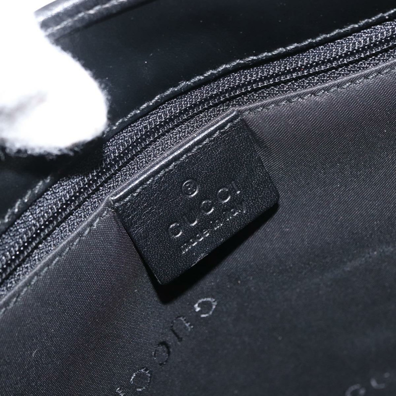 【日本直送】GUCCI GG帆布Jackie手提包 皮革 黑色 銀色 002 1065 正品 am10167V-17