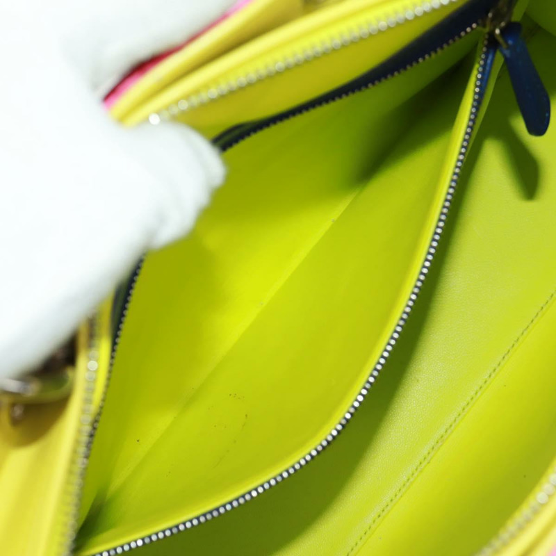 【日本直送】Christian Dior Lady Dior Canage 手提包，真皮材質，兩用，粉紅色/銀色，正品，貨號 161705M-24