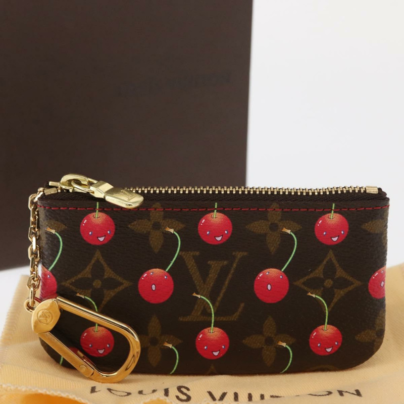 【日本直送】路易威登 Monogram Cherry Pochette Cles 零錢包 M95042 LV Auth 163006V-11
