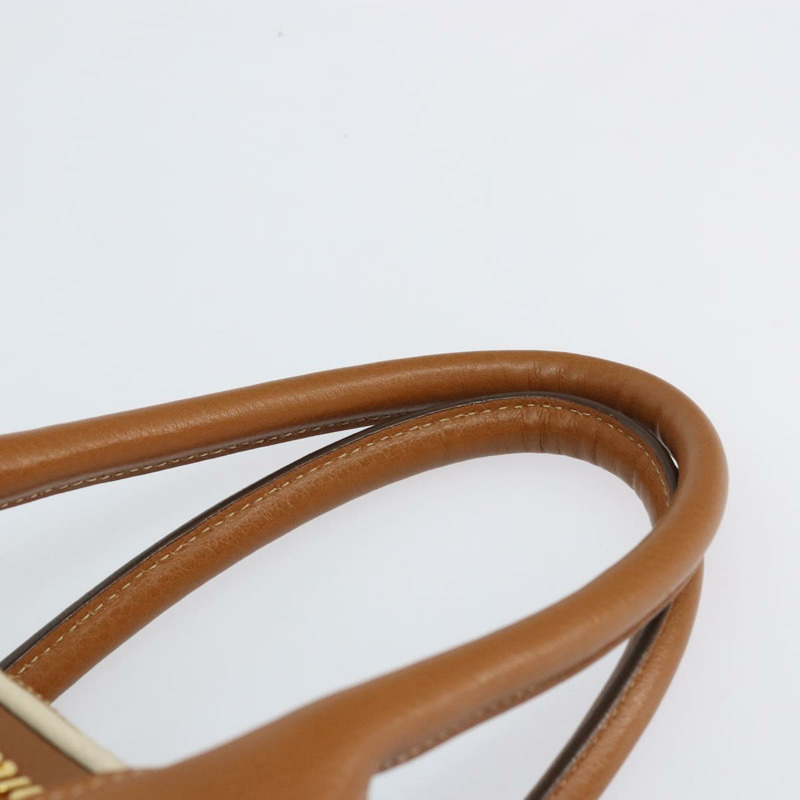 【日本直送】Miu Miu 手提包 真皮 兩用 棕色 金色 正品 161740V-13