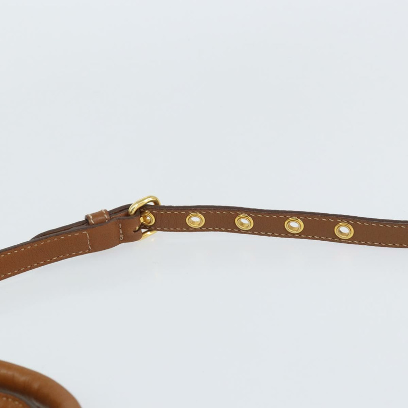 【日本直送】Miu Miu 手提包 真皮 兩用 棕色 金色 正品 161740V-14